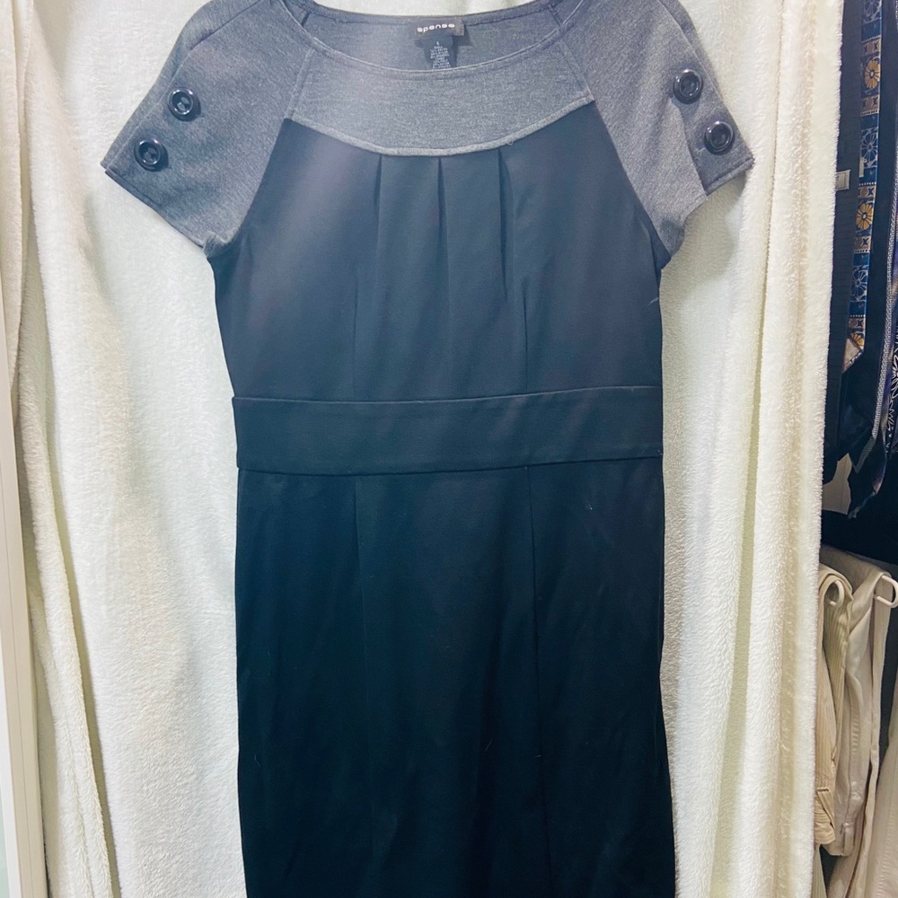 Black and grey dress